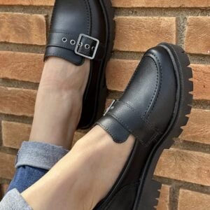 Mocassim Tratorado Preto