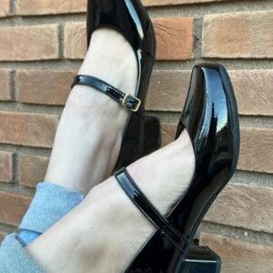 Scarpin Mary Jane Verniz Preto