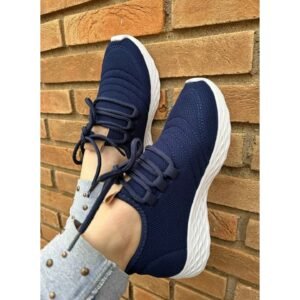 Tênis Run Bordado Azul Marinho